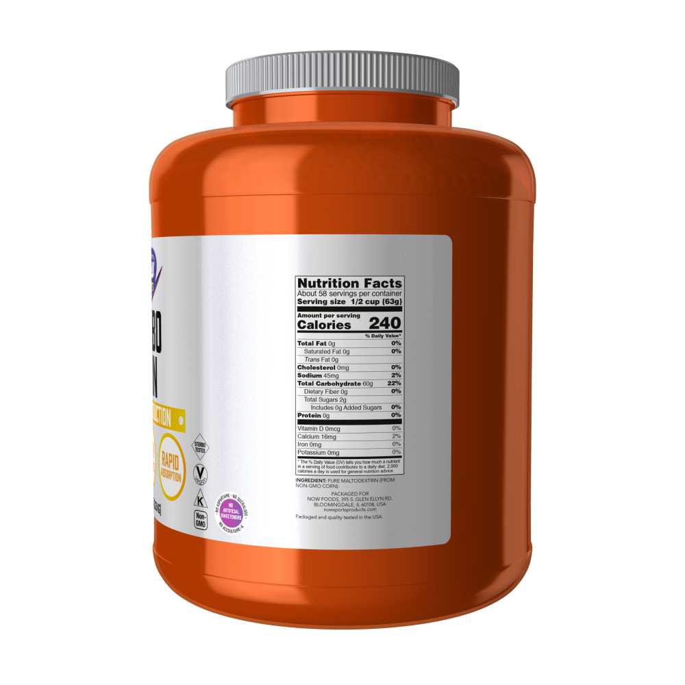 Now Sports Carbo Gain Powder – Complex Carbohydrate Fuel – 3.63kg