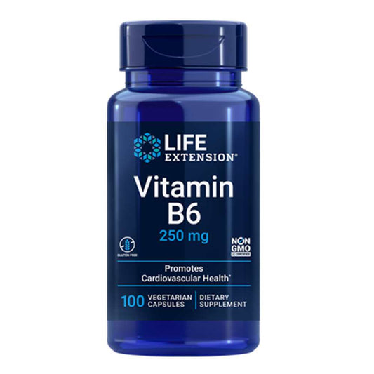 Life Extension Vitamin B6 250 Mg, 100 Vegetarian Capsules