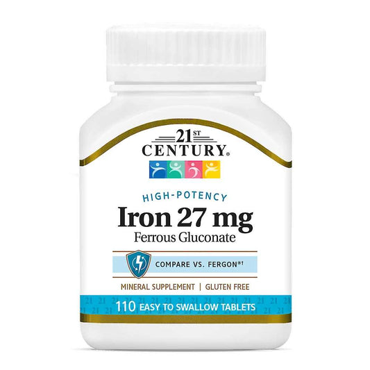 21st Century Iron 27 Mg High-Potency 110 Tabs
