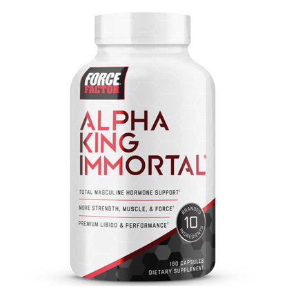 Force Factor Alpha King Immortal – 180 Capsules
