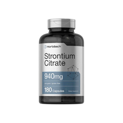 Horbäach Strontium Citrate 940mg | 180 Capsules