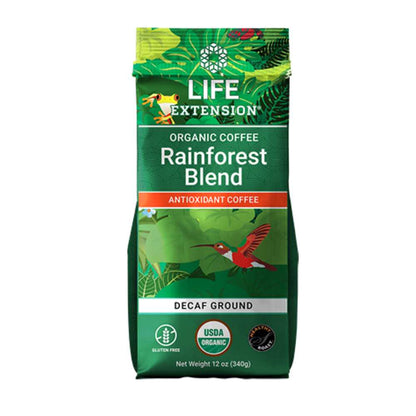 Life Extension Rainforest Blend Decaf Ground Coffee 340g