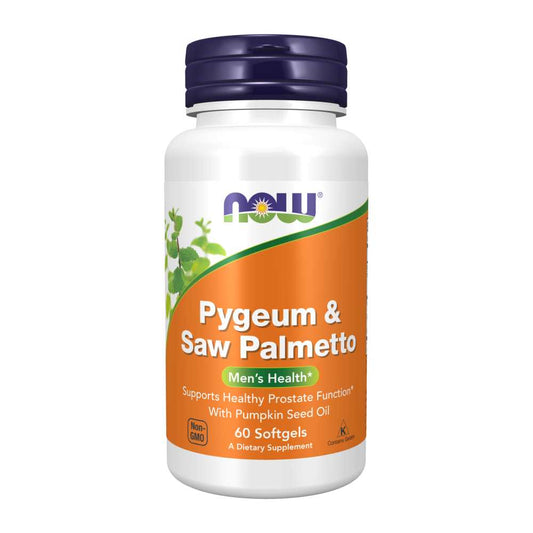 Now Foods Pygeum & Saw Palmetto – Prostate Health Support – 60 Softgels
