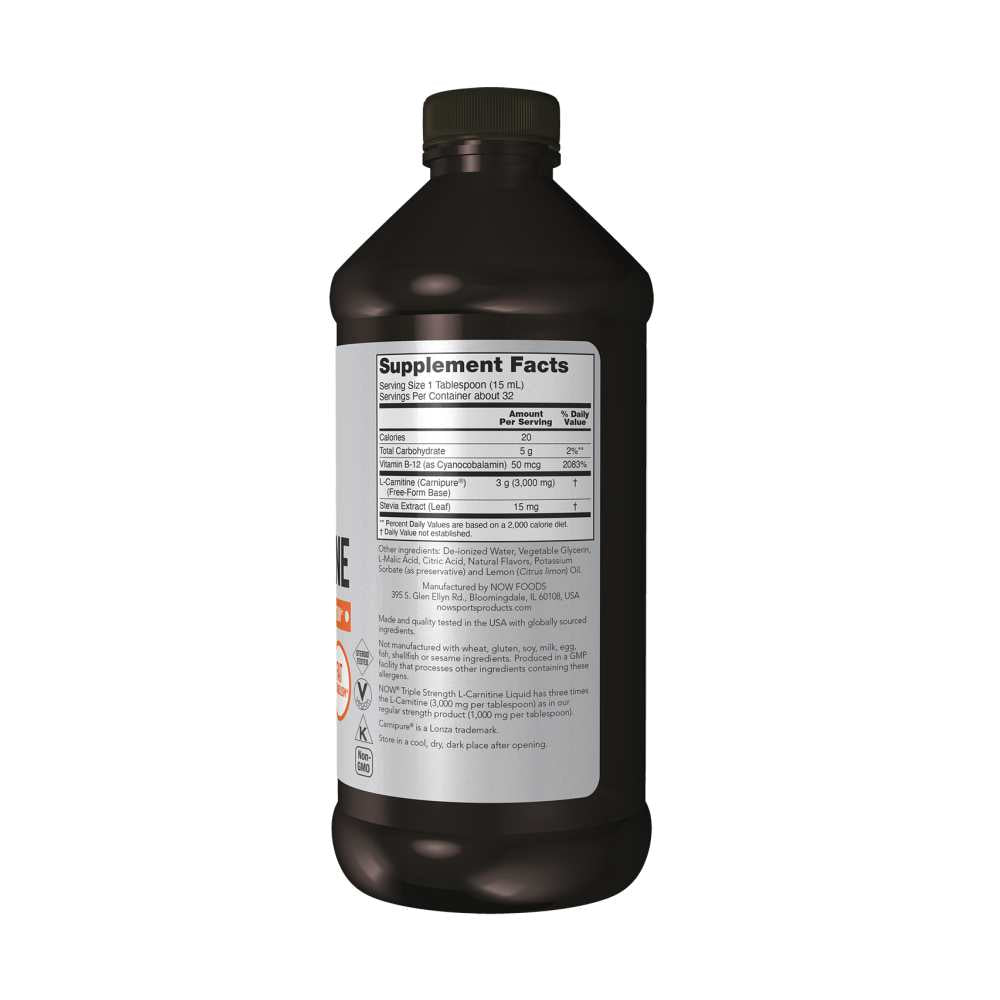 l carnitine liquid price in pakistan Now Sports L-Carnitine, Triple Strength Liquid Price in Pakistan – Darazz.com.pk