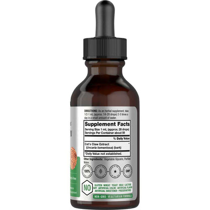Horbäach Cats Claw Extract | 2oz Liquid