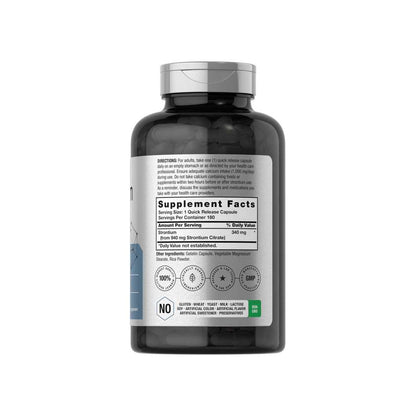 Horbäach Strontium Citrate 940mg | 180 Capsules