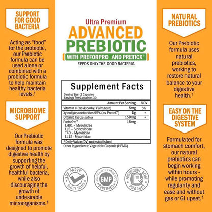 Bio Schwartz Advanced Prebiotic – 60 Capsules
