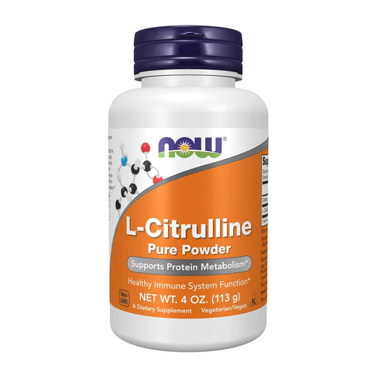 Now Foods L-Citrulline Pure Powder 113g– Supports Protein Metabolism