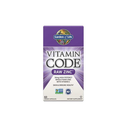 Garden of Life Vitamin Code Raw Zinc 60 Capsules
