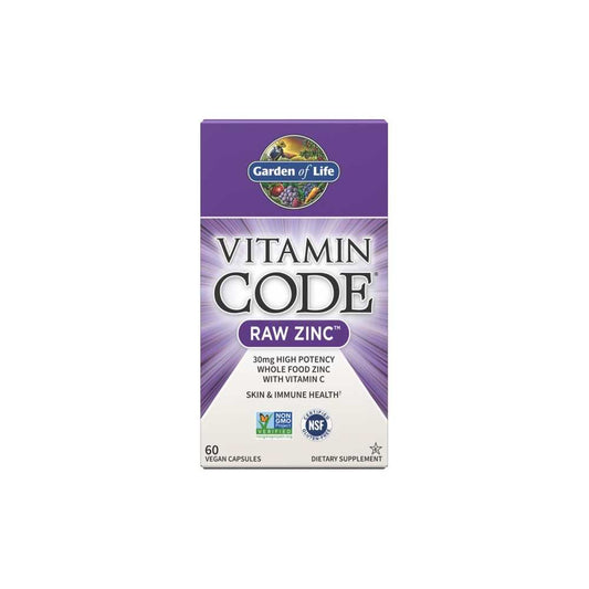 Garden of Life Vitamin Code Raw Zinc 60 Capsules