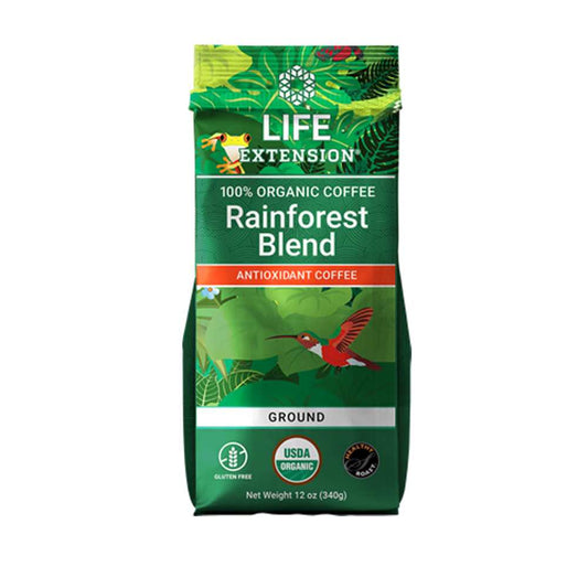Life Extension Rainforest Blend Ground Coffee 340g