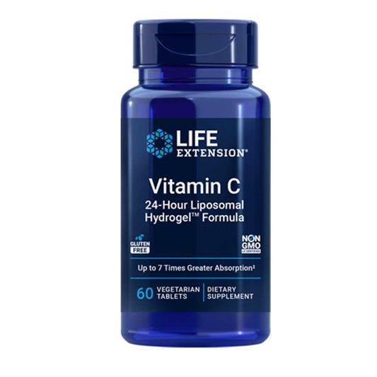 Life Extension Vitamin C 24-Hour Liposomal Hydrogel™ Formula 60 Vegetarian Tablets