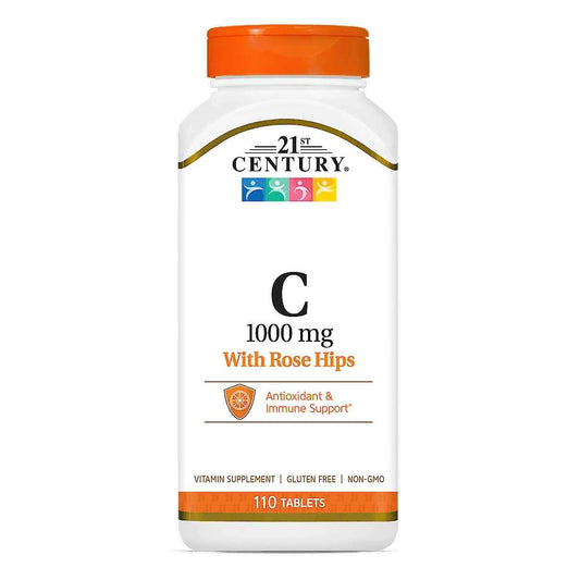 21st Century Vitamin C 1000 Mg with Rose Hips 110 Tabs