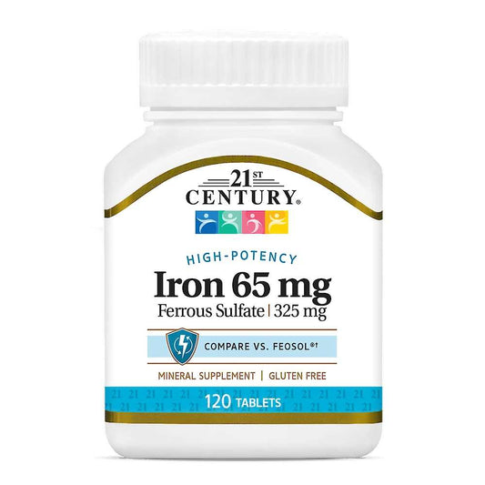 21st Century Iron 65 Mg High-Potency 120 Tabs