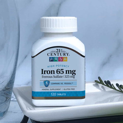 21st Century Iron 65 Mg High-Potency 120 Tabs