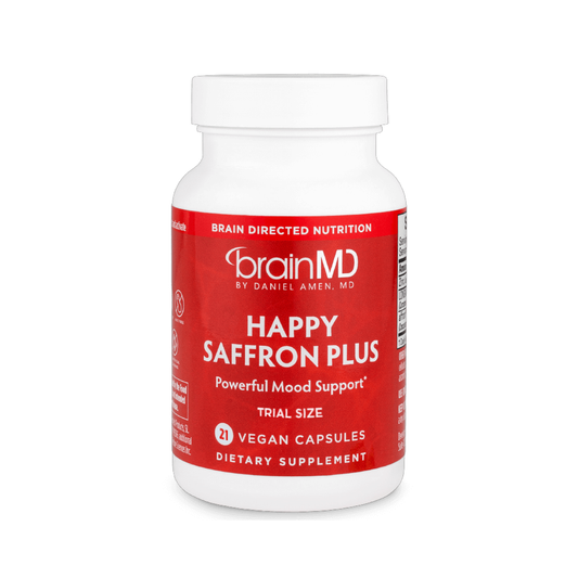 Happy Saffron Plus By BrainMD - Powerful Mood Support & Trail Size