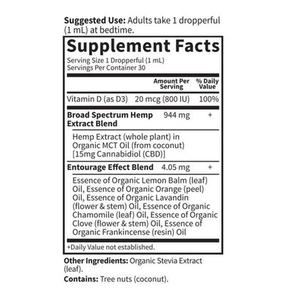 Garden of Life Dr. Formulated Cbd+ Sleep 1 Fl Oz (30ml) Liquid