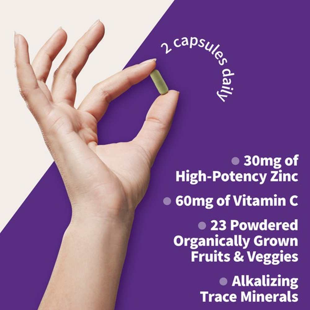 Garden of Life Vitamin Code Raw Zinc 60 Capsules