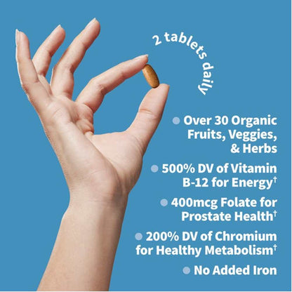 Garden of Life Organics Mens Multi 60 Tablets