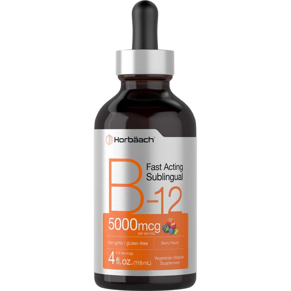 Horbäach Vitamin B-12 5000mcg | 4oz