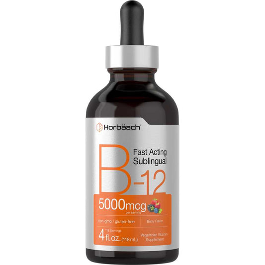 Horbäach Vitamin B-12 5000mcg | 4oz