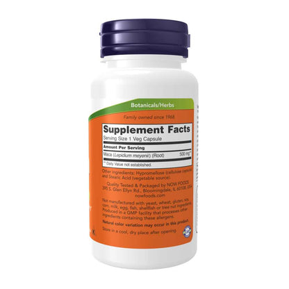 Now Foods Maca 500 Mg – Reproductive Health & Vitality – 100 Veg Capsules