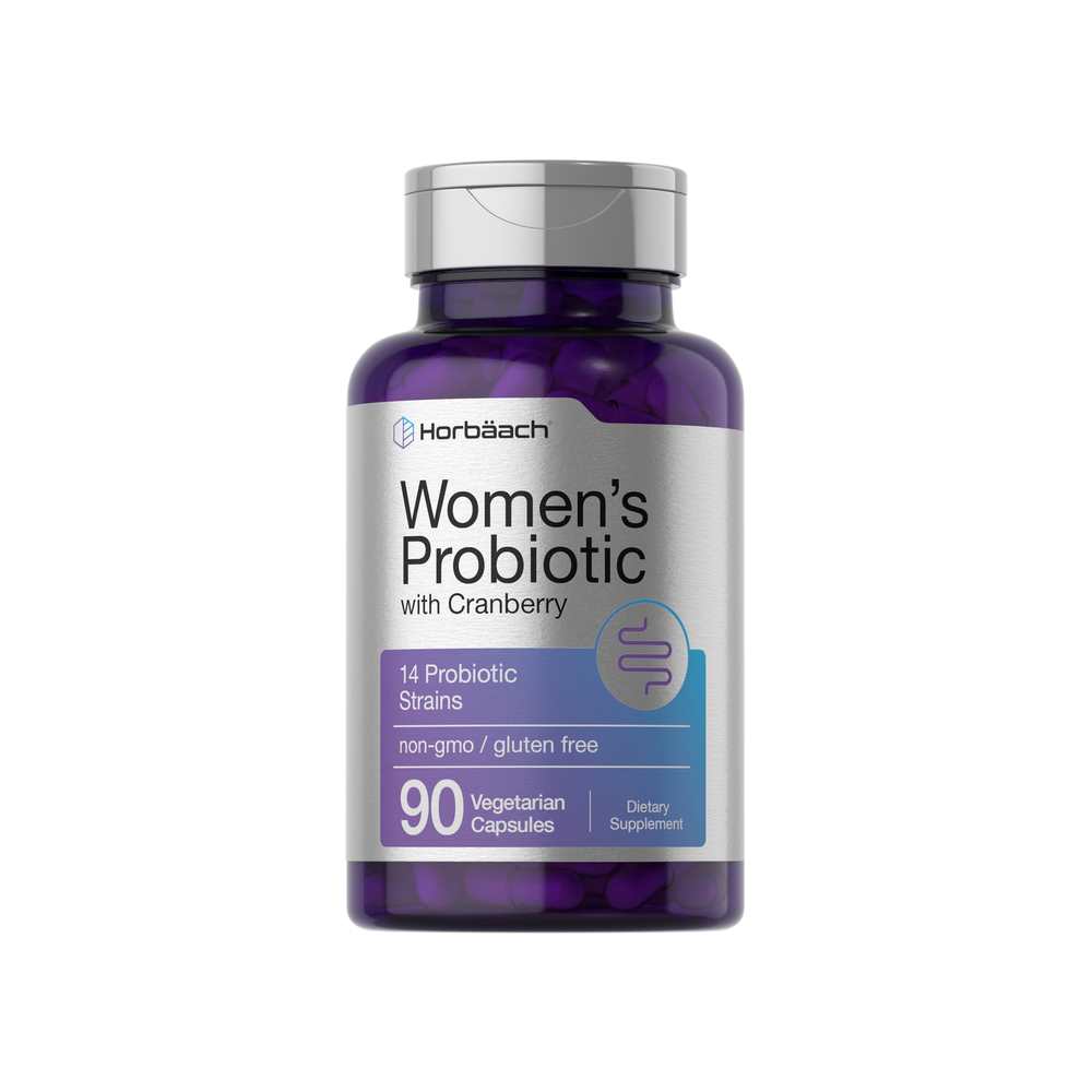 Horbäach Probiotic for Women with Cranberry | 90 Capsules