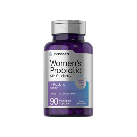 Horbäach Probiotic for Women with Cranberry | 90 Capsules