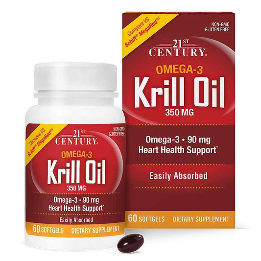 21st Century Krill Oil 350 Mg 60 Softgels