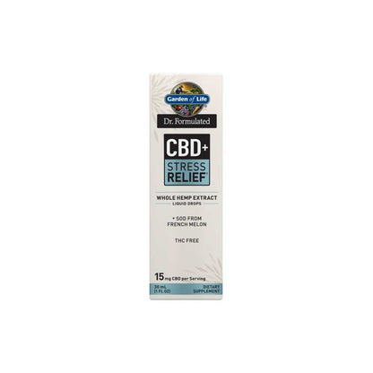 Garden of Life Dr. Formulated Cbd+ Stress Relief† 1 Fl Oz (30ml) Liquid