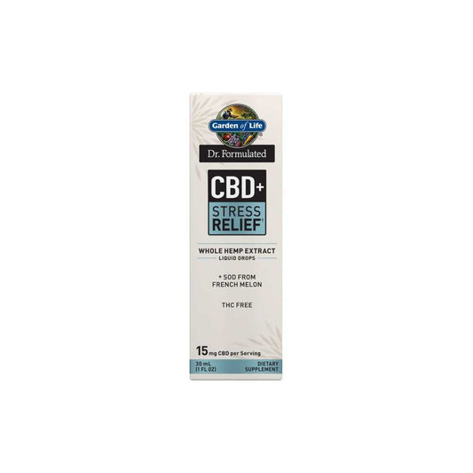 Garden of Life Dr. Formulated Cbd+ Stress Relief† 1 Fl Oz (30ml) Liquid