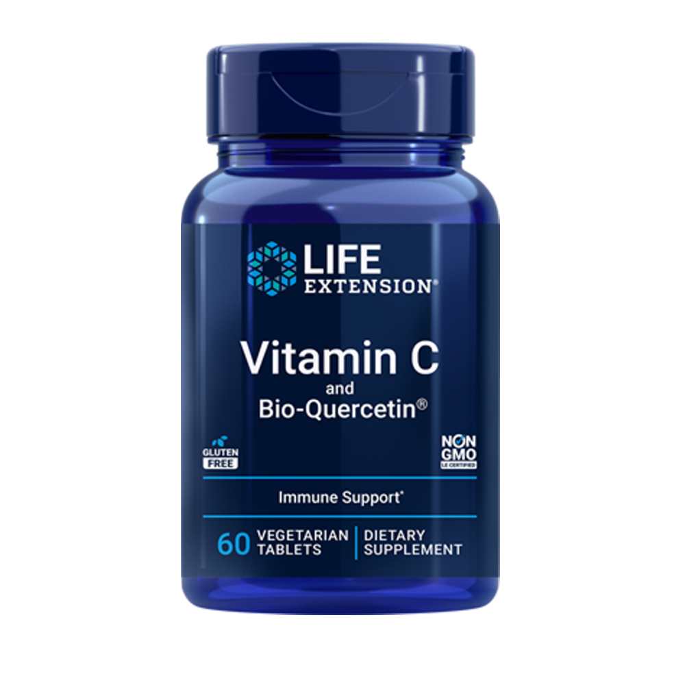 Life Extension Vitamin C and Bio-Quercetin 60 Vegetarian Tablets