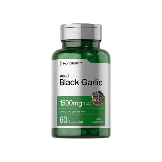 Horbäach Black Garlic 1500mg per Serving | 60 Capsules