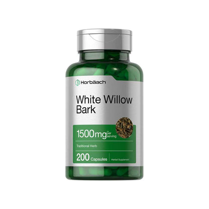 Horbäach White Willow Bark 1500mg per Serving | 200 Capsules