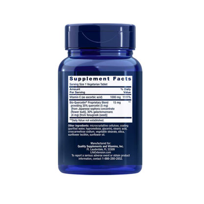 Life Extension Vitamin C and Bio-Quercetin 60 Vegetarian Tablets