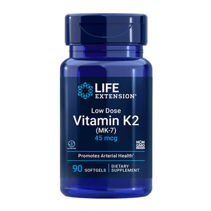 Life Extension Low Dose Vitamin K2 MK-7 45 mcg, 90 softgels