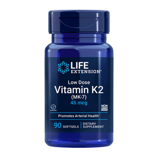 Life Extension Low Dose Vitamin K2 MK-7 45 mcg, 90 softgels