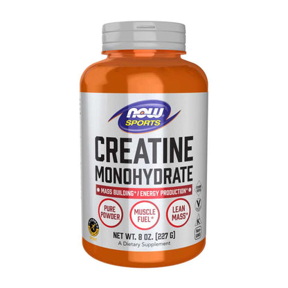 Now Sports Creatine Monohydrate Powder – Pure Micronized Formula – Muscle Fuel Supplement – 227g
