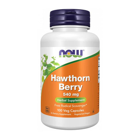 Now Foods Hawthorn Berry 540 mg – Herbal Heart Support – 100 Capsules