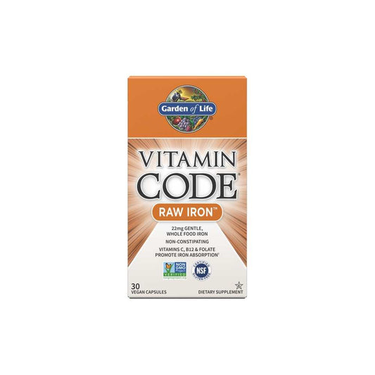 Garden of Life Vitamin Code Raw Iron 30 Capsules