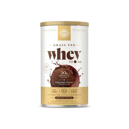 Solgar Grass Fed Whey to Go®, Chocolate 377g