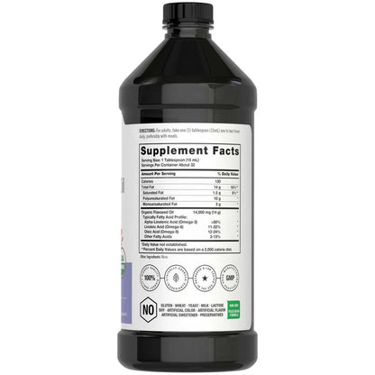 Horbäach Flaxseed Oil | 16 oz Liquid
