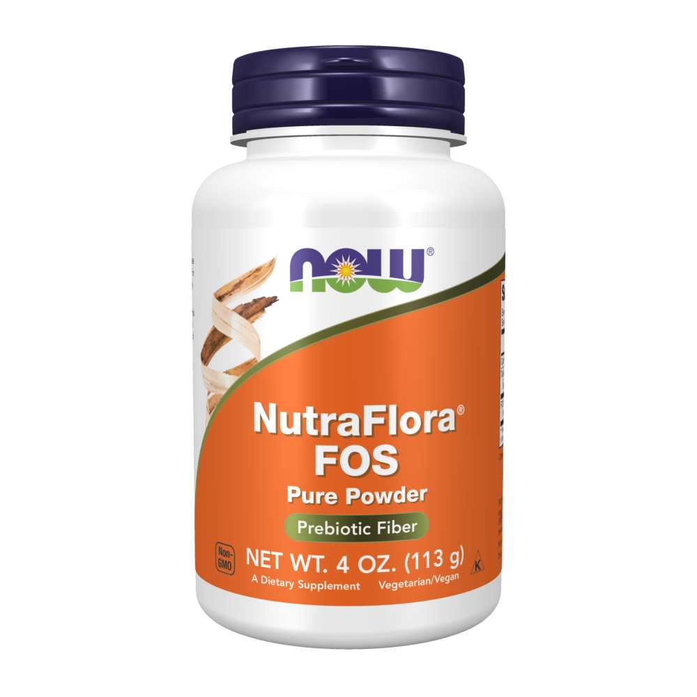 Now Foods Nutra Flora Fos Prebiotic Fiber – Pure Powder Formula – 4 Oz (113 G
