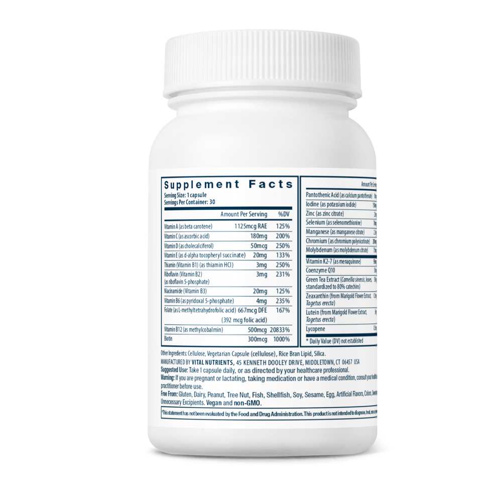 Vital Nutrients Once Daily Multivitamin 30 Caps
