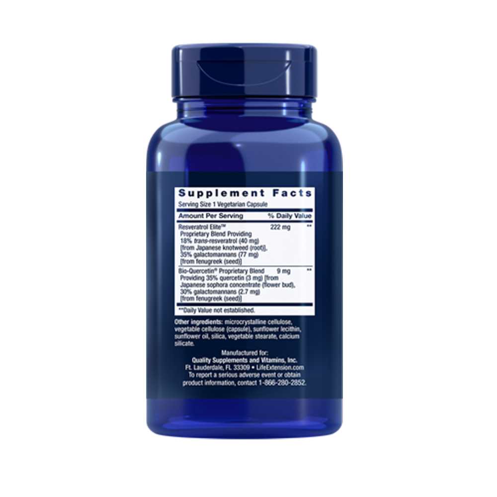 Life Extension Optimized Resveratrol Elite™ 60 Vegetarian Capsules