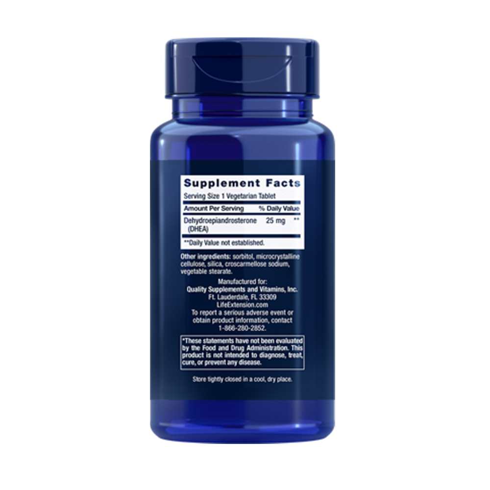 Life Extension Dhea 25 Mg – 100 Dissolve-In-Mouth Tablets