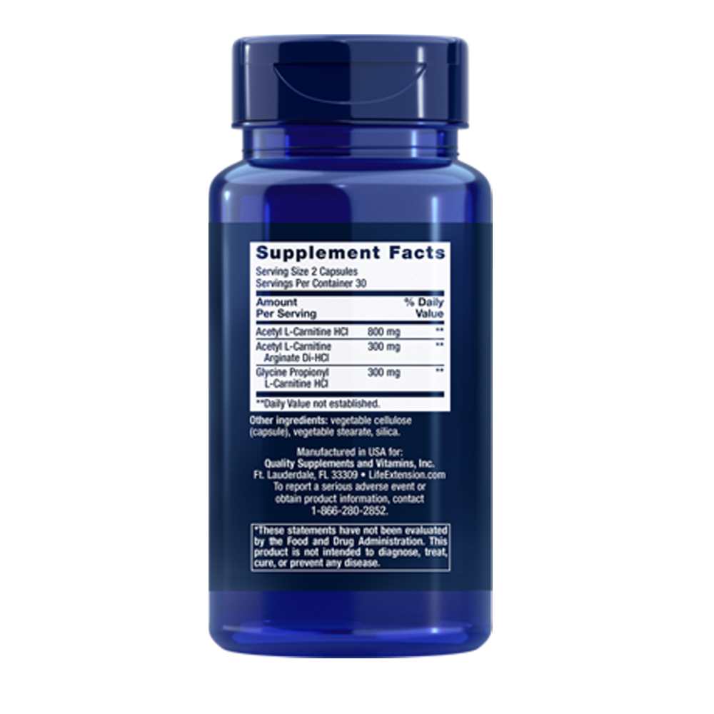 Life Extension Optimized Carnitine 60 Capsules