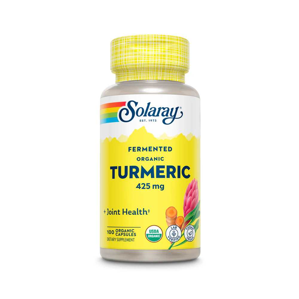 Solaray Organic Frmtd Turmeric Root 425mg 100 Caps