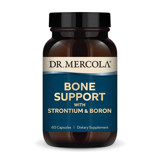 Dr. Mercola Bone Support with Strontium & Boron – 60 Capsules | Dietary Supplement