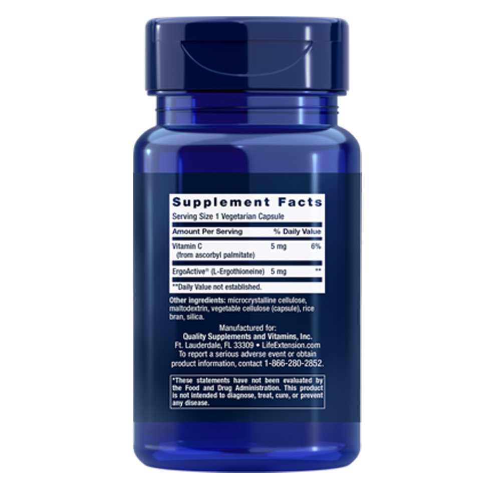 Life Extension Essential Youth L-Ergothioneine 5 Mg – 30 Vegetarian Capsules